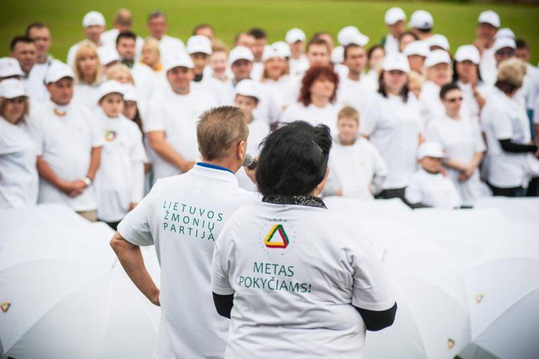 Lietuvos žmonių partija surengė pirmąjį sąskrydį 