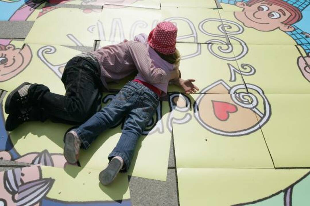 Vilniaus centre - šeimų protestas prieš homoseksualus