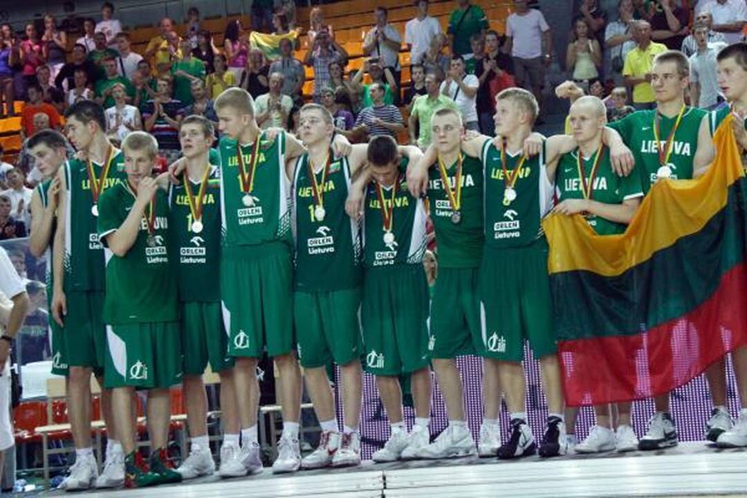 Jaunučių čempionato finalas: Lietuva - Ispanija 64:70