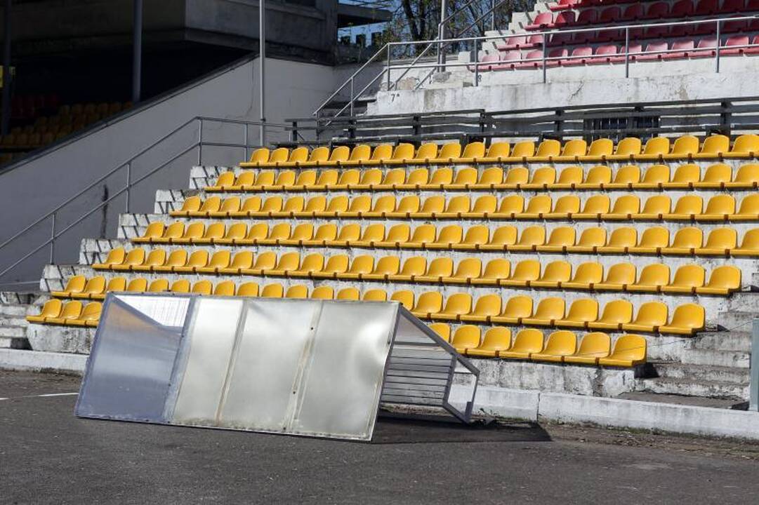 Vandalai nuniokojo Vilniaus „Žalgirio“ stadioną