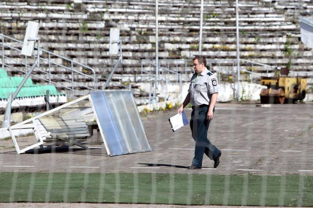 Vandalai nuniokojo Vilniaus „Žalgirio“ stadioną