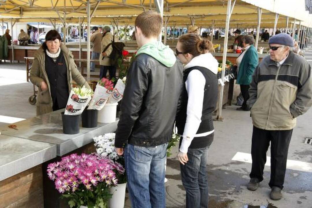 Motinos dieną Klaipėdoje suaktyvėjo prekyba gėlėmis