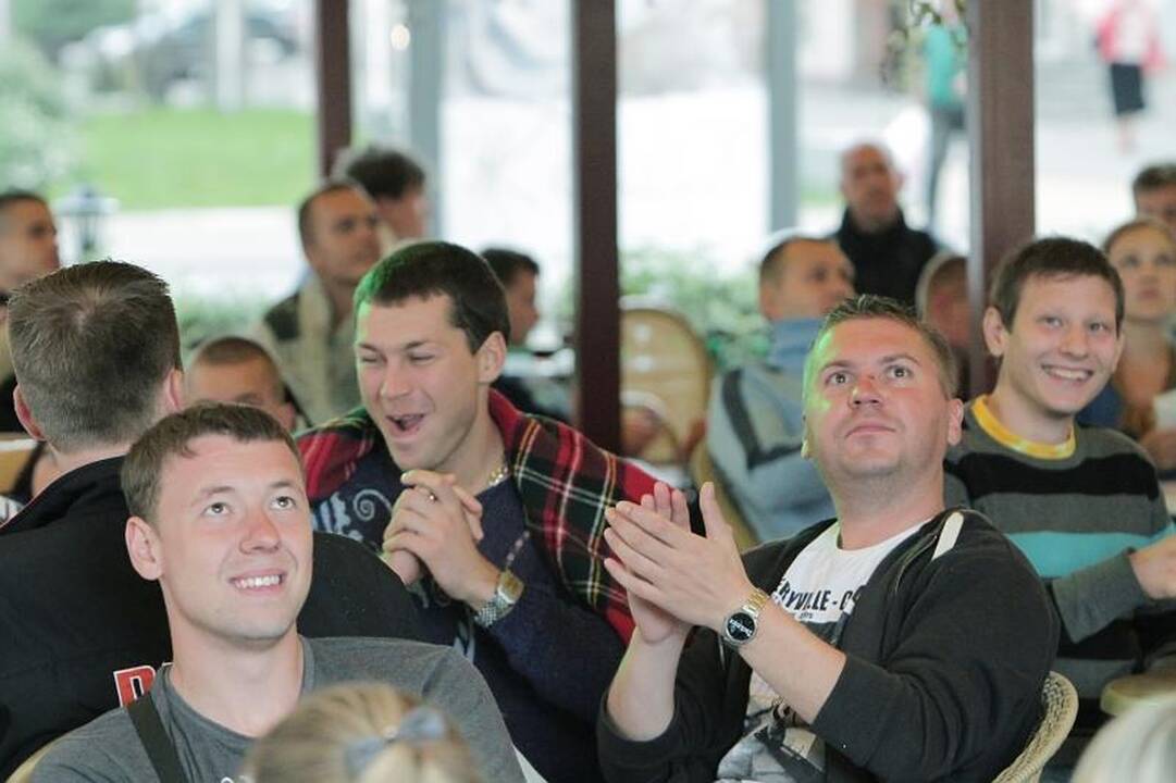 Klaipėdoje – sirgalių aistros dėl Lietuvos rinktinės