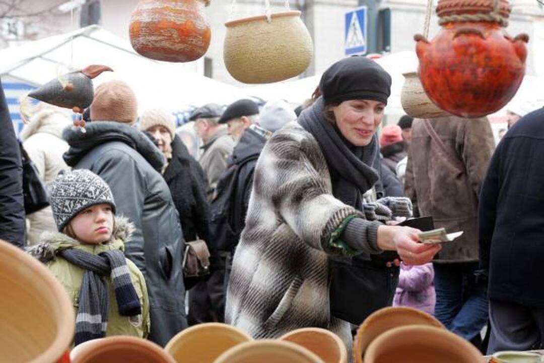 Sostinę sveikino Kaziuko eisena