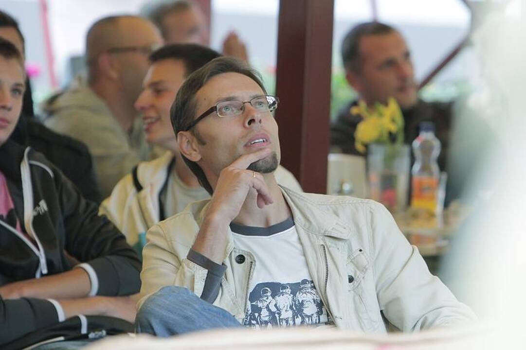Klaipėdoje – sirgalių aistros dėl Lietuvos rinktinės