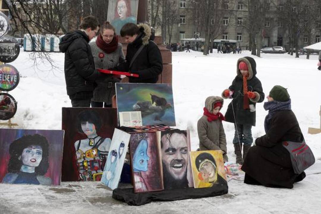 Sostinę sveikino Kaziuko eisena