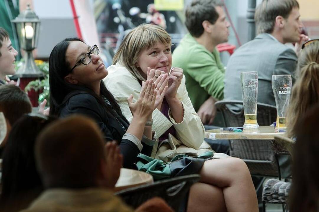 Klaipėdoje – sirgalių aistros dėl Lietuvos rinktinės