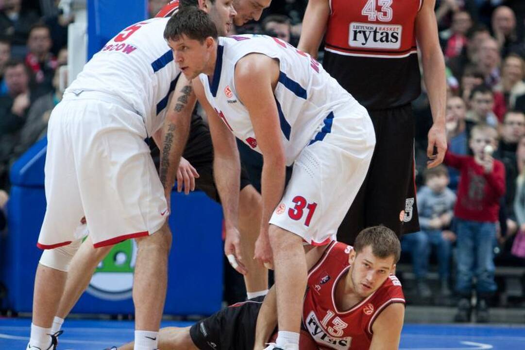  Jėgų pristigęs „Lietuvos rytas“ kapituliavo prieš CSKA (komentarai)