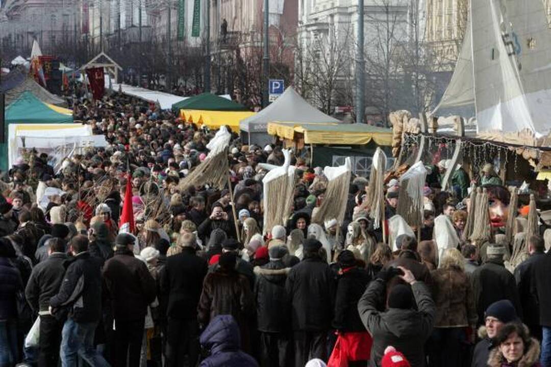 Sostinę sveikino Kaziuko eisena