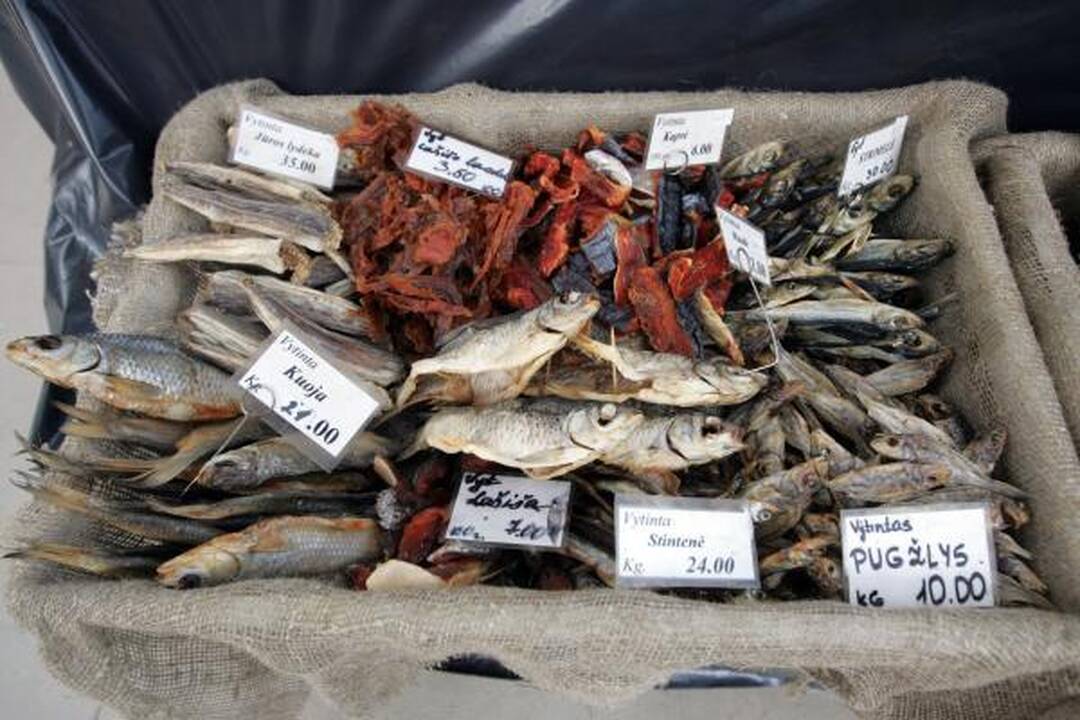 Turguje – dešimtys lietuviškos ir egzotiškos žuvies rūšių 
