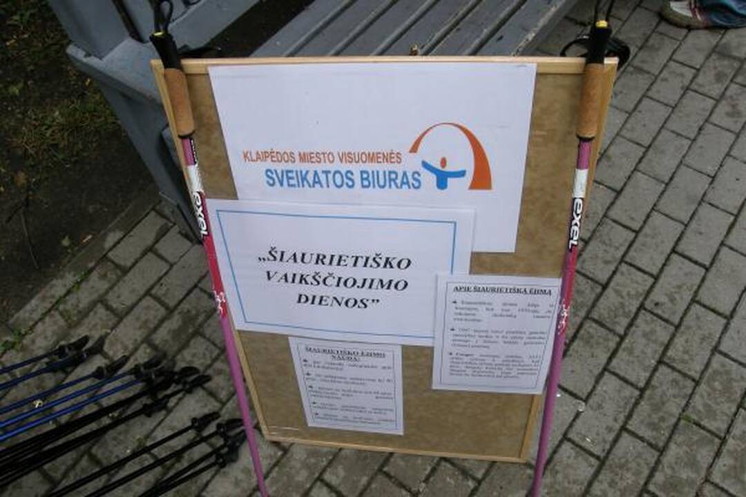 Šiaurietiškas vaikščiojimas sudomino tik tris klaipėdietes