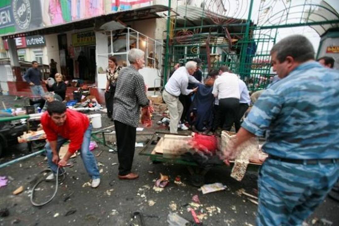 Vladikaukazo turgavietėje per sprogimą žuvo devyniolika žmonių (dar papildyta)