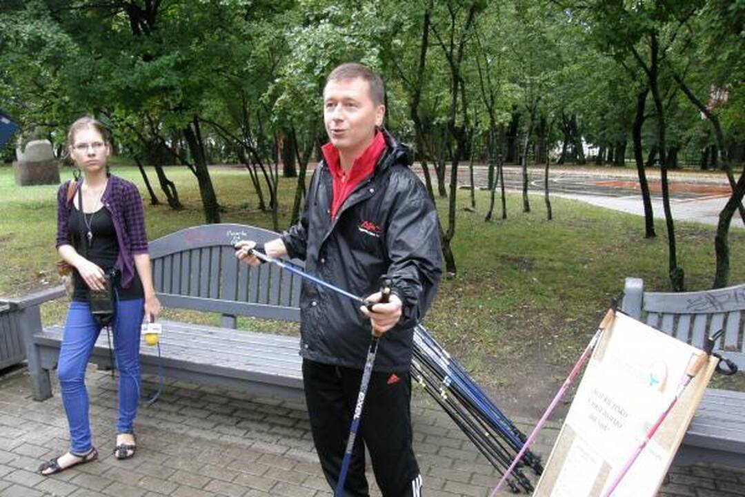 Šiaurietiškas vaikščiojimas sudomino tik tris klaipėdietes