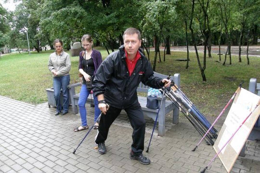 Šiaurietiškas vaikščiojimas sudomino tik tris klaipėdietes