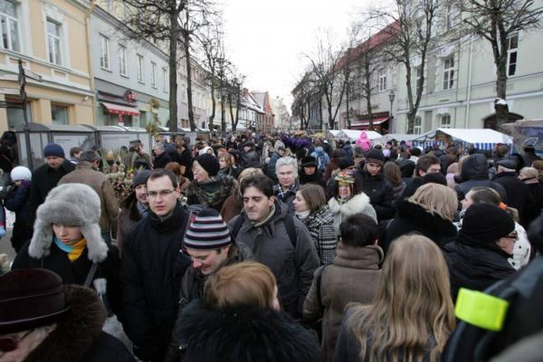 Sostinę sveikino Kaziuko eisena