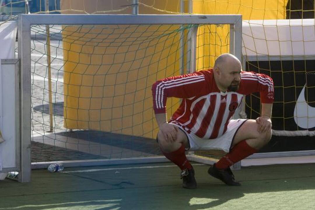 Rotušės aikštėje - futbolo varžybos