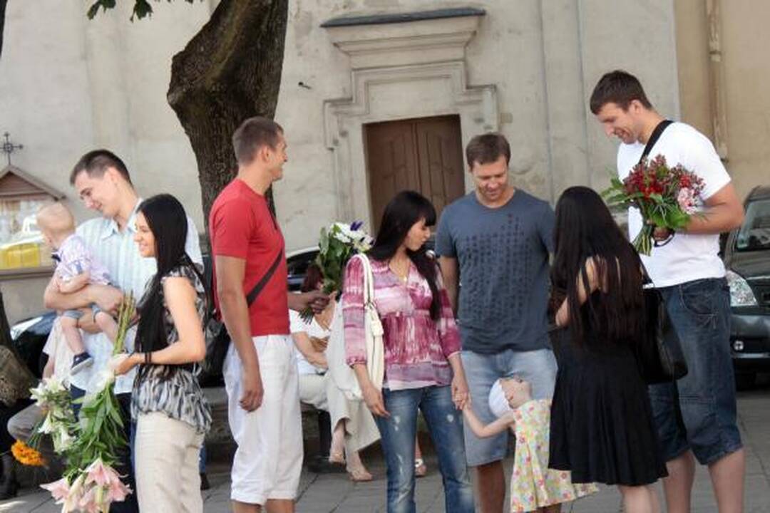 Kaune su savo išrinktąja susituokė krepšininkas M.Kalnietis