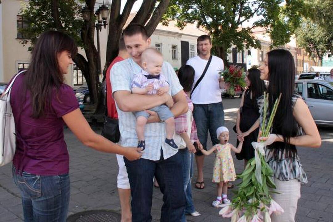 Kaune su savo išrinktąja susituokė krepšininkas M.Kalnietis
