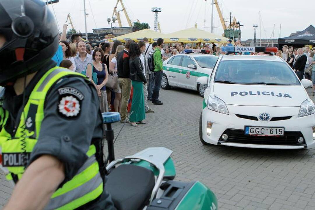 Klaipėdos pilies džiazo festivalyje improvizavo ir policija