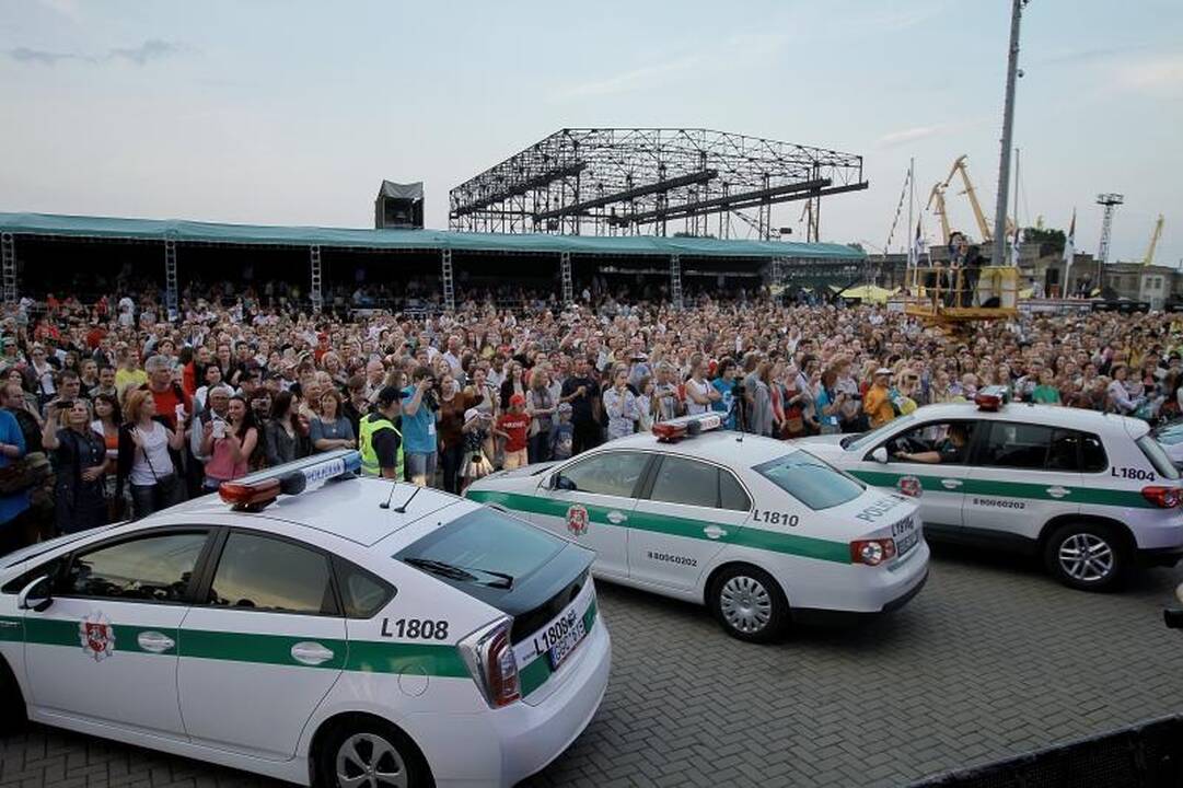 Klaipėdos pilies džiazo festivalyje improvizavo ir policija