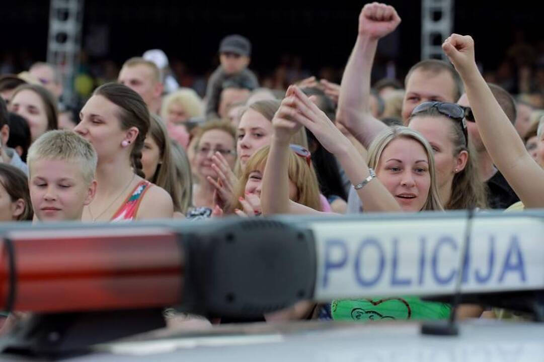 Klaipėdos pilies džiazo festivalyje improvizavo ir policija