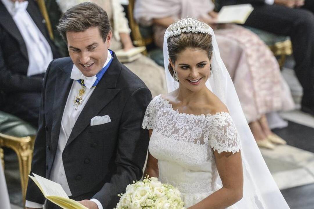 Švedijos princesė Madeleine ištekėjo už Niujorko bankininko