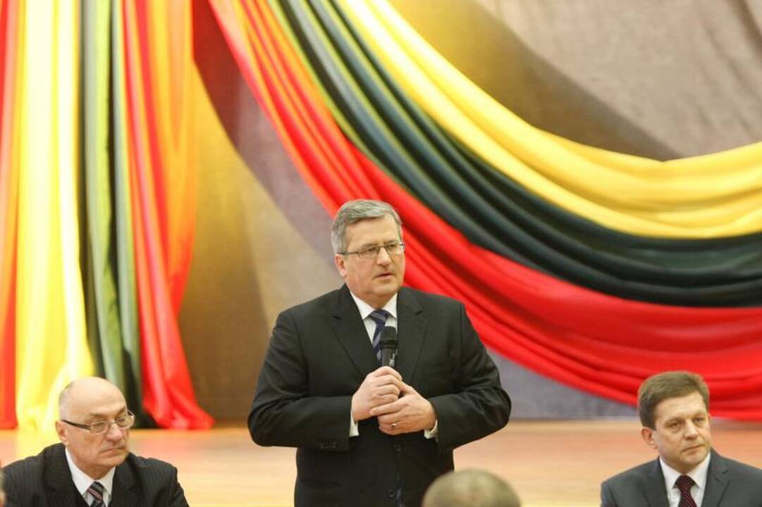 Lietuvoje vieši Lenkijos prezidentas B.Komorowskis (atnaujinta)