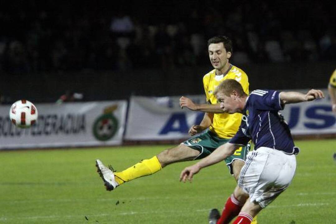Europos futbolas: lietuviai – prieš škotus 0:0 (papildyta) 