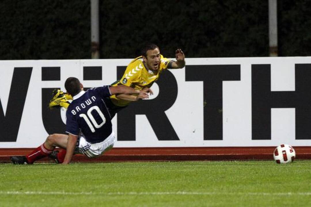 Europos futbolas: lietuviai – prieš škotus 0:0 (papildyta) 