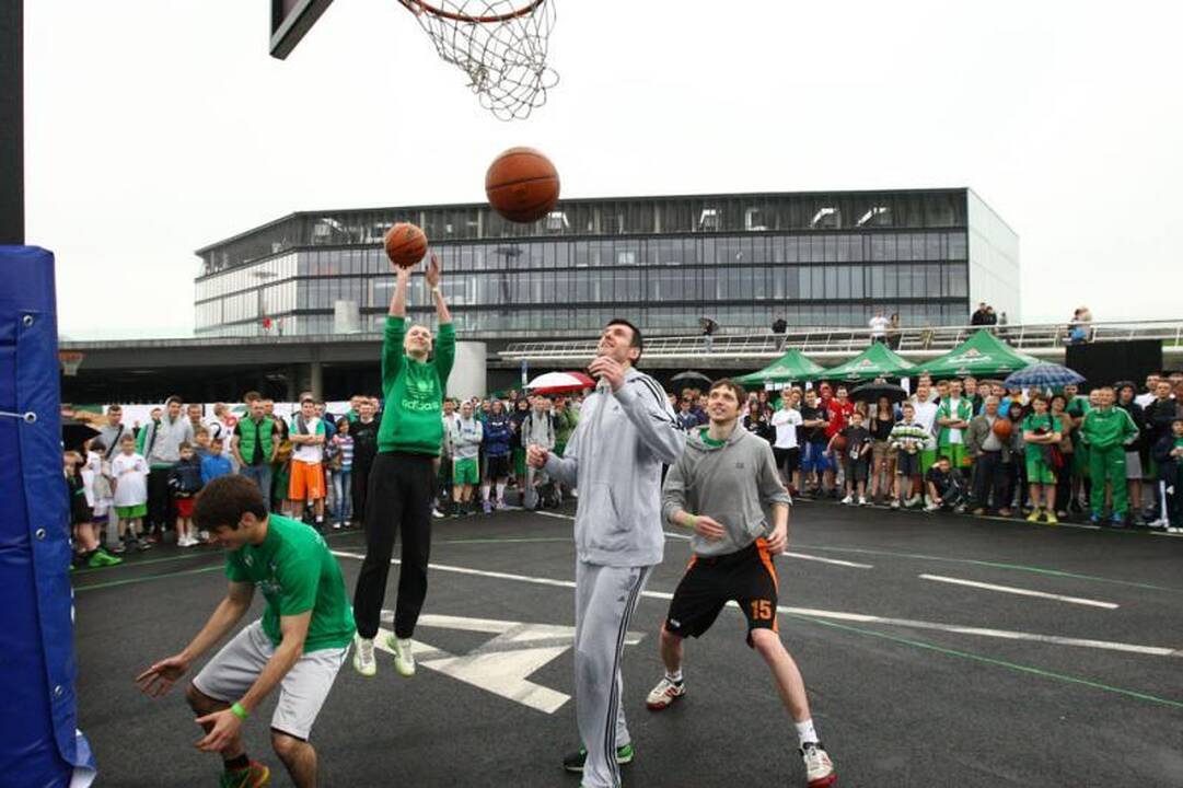 Naujieji LKL čempionai šėliojo „Žalgirio“ 3 prieš 3 turnyre