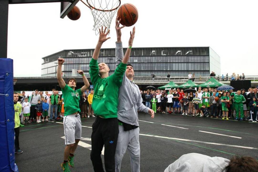 Naujieji LKL čempionai šėliojo „Žalgirio“ 3 prieš 3 turnyre