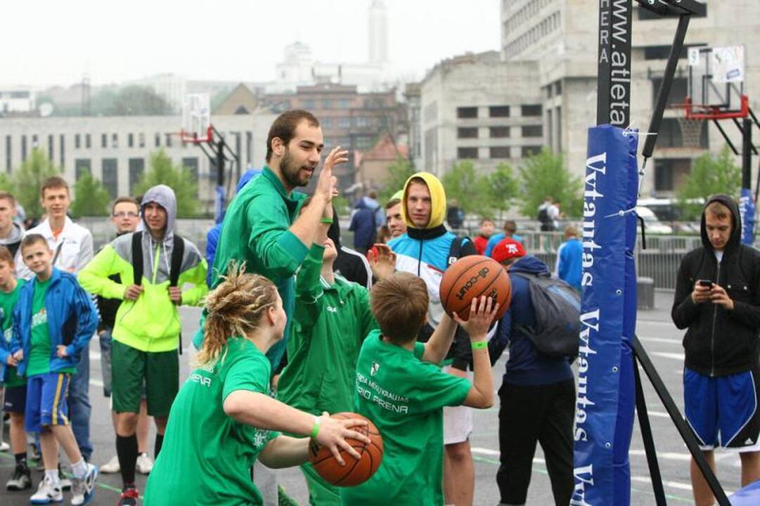 Naujieji LKL čempionai šėliojo „Žalgirio“ 3 prieš 3 turnyre