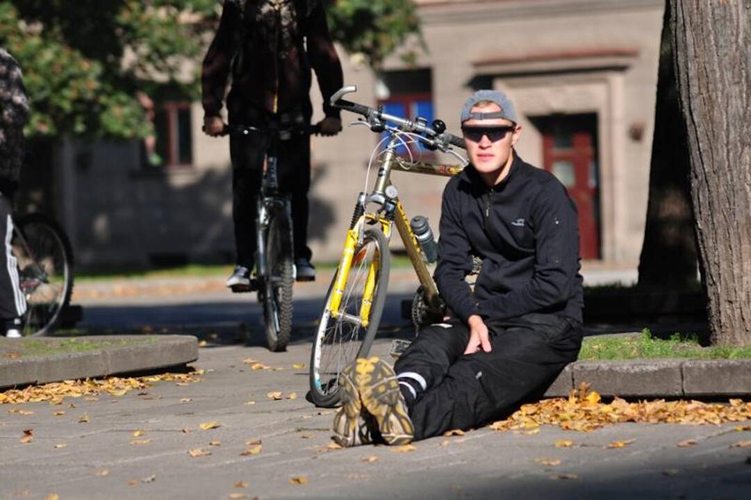 Sekmadienį Kaune dviratininkai rinkosi į paradą
