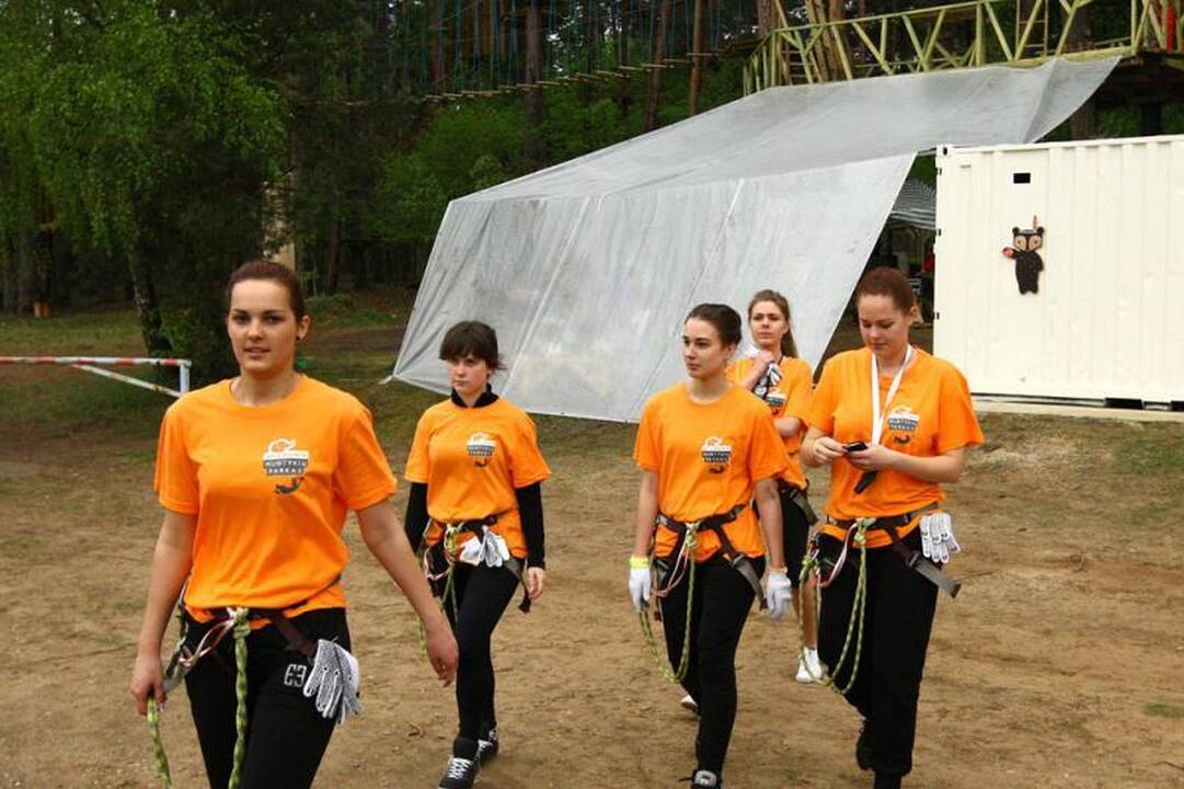 Lampėdžiuose galima išbandyti „drambliaskrydį“