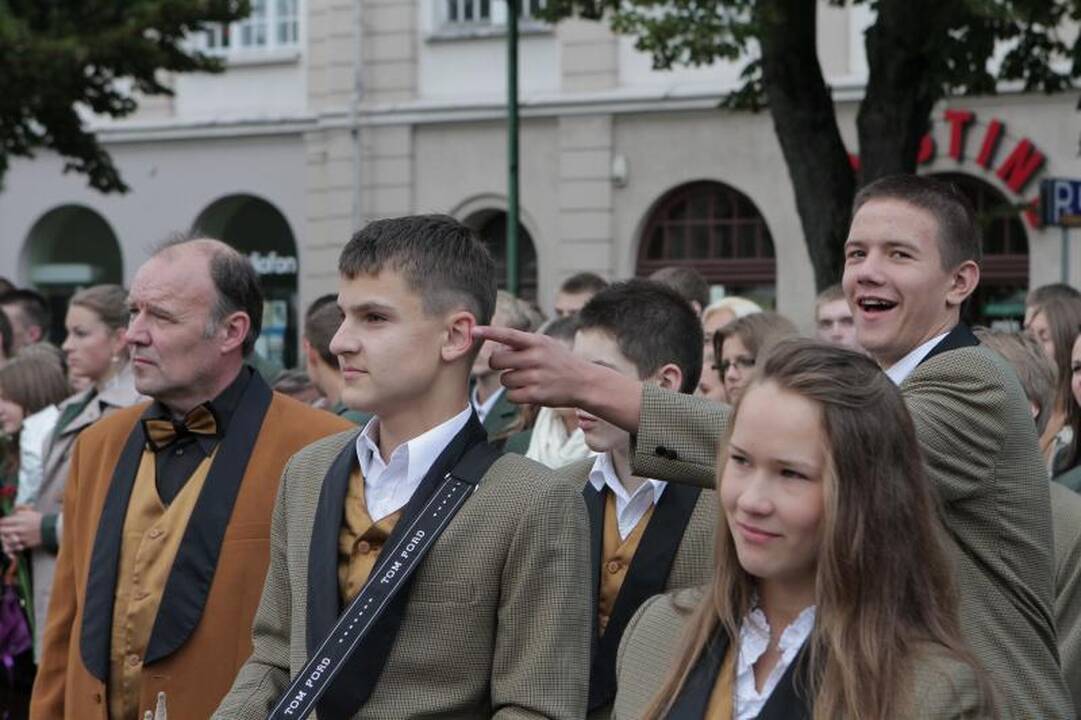 Klaipėdos moksleiviai rinkosi į Pirmąją pamoką