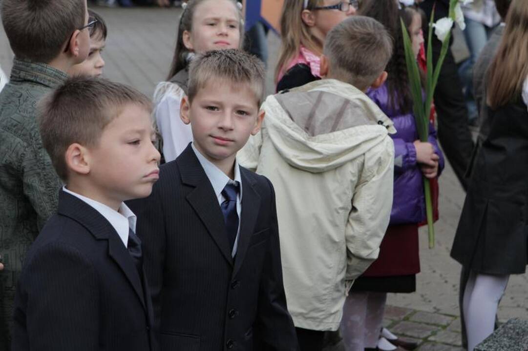 Klaipėdos moksleiviai rinkosi į Pirmąją pamoką