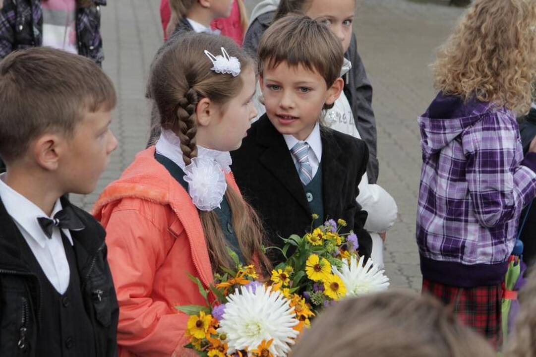Klaipėdos moksleiviai rinkosi į Pirmąją pamoką