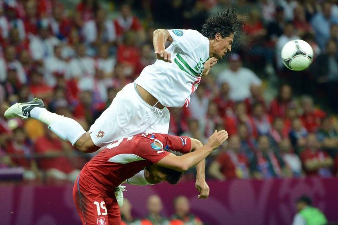 Pirmieji į pusfinalį pateko Portugalijos futbolininkai