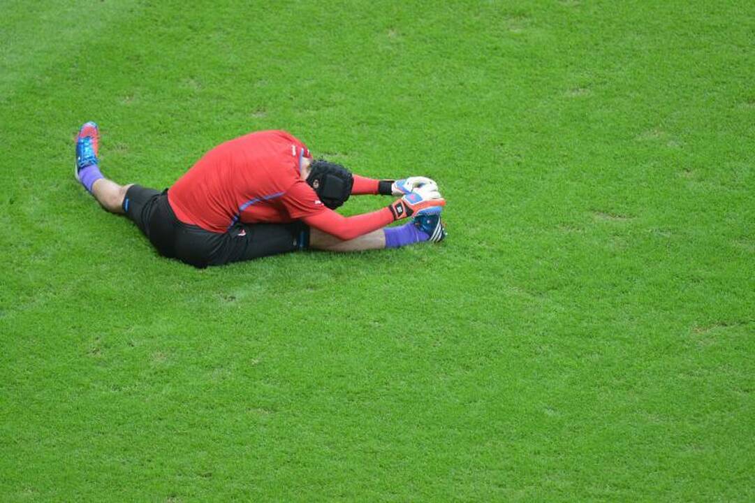 Pirmieji į pusfinalį pateko Portugalijos futbolininkai