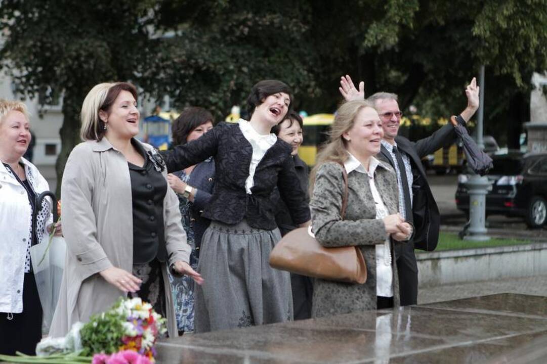 Klaipėdos moksleiviai rinkosi į Pirmąją pamoką