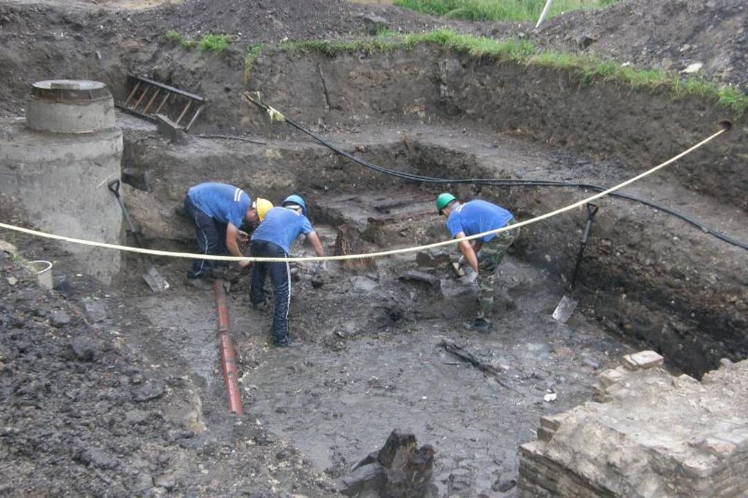 Bernardinų sode archeologai aptiko viduramžių Vilniaus kvartalą