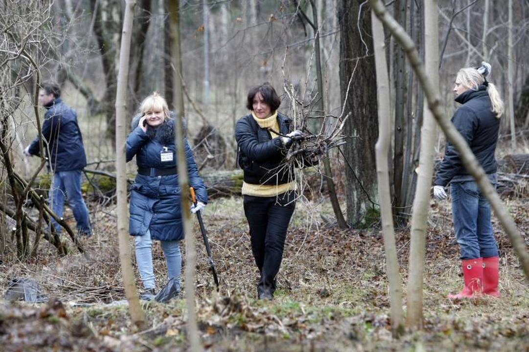 Klaipėdos Jūros parką švarino talkininkai