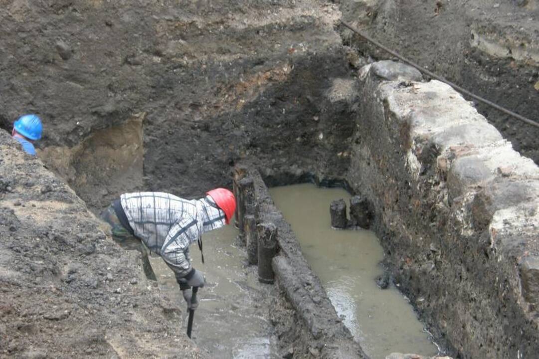Bernardinų sode archeologai aptiko viduramžių Vilniaus kvartalą