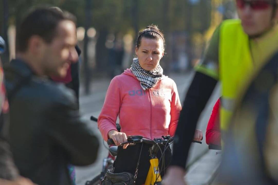 Sekmadienį Kaune dviratininkai rinkosi į paradą