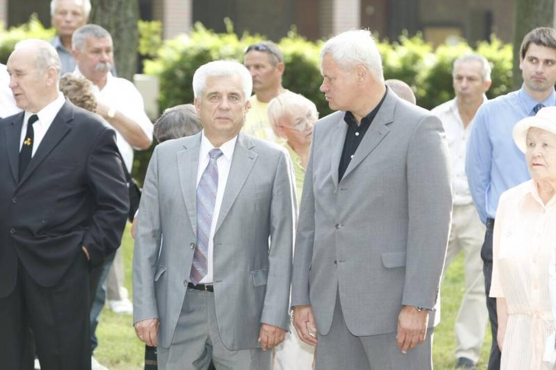 Skulptūrų parke pagerbta žuvusi laivo „Linkuva“ įgula
