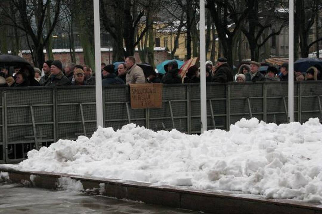 V.Šustausko mitingas praėjo be incidentų (atnaujinta 13.10 val.)