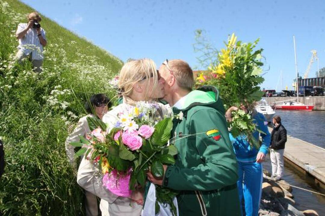 Baltijos jūrą baidarėmis perplaukę klaipėdiečiai grįžo namo