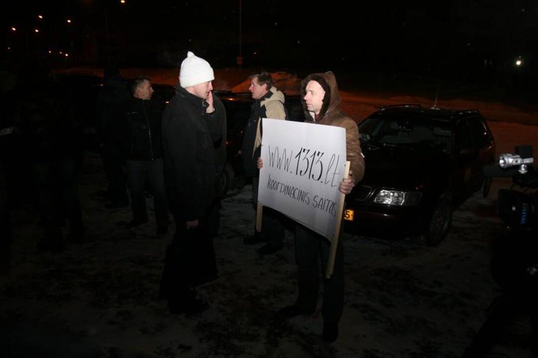 Policija baus protesto akcijoje dalyvavusius taksistus