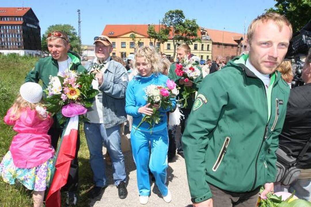 Baltijos jūrą baidarėmis perplaukę klaipėdiečiai grįžo namo