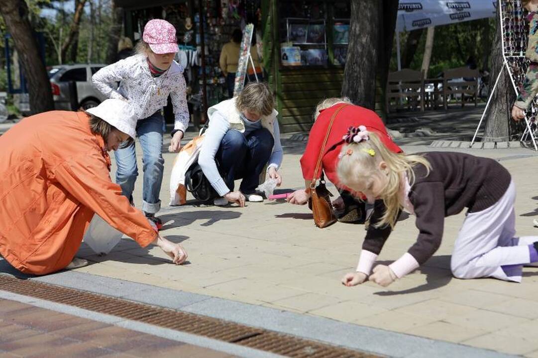 Palangoje šeštadienį gausiai lijo gintarais